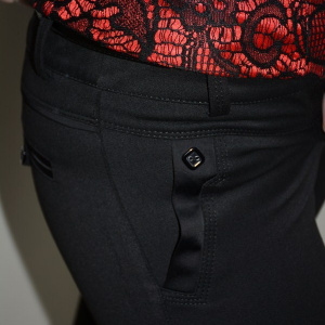 Pantalon , neagru, sistem de inchidere cu fermoar - Img 5