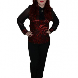 Pantalon , neagru, sistem de inchidere cu fermoar - Img 1