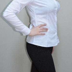Pantalon rafinat, model tineresc, croi cambrat si design de buline - Img 3