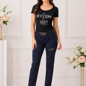Pantaloni dama Mali cu design rafinat,nuanta de bleumarin