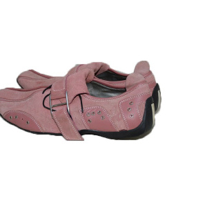 Pantof fashion, nuanta de roz, strasuri argintii aplicate - Img 4