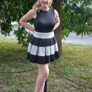 Rochie casual, tinereasca, cu aplicatii de paiete - Img 4
