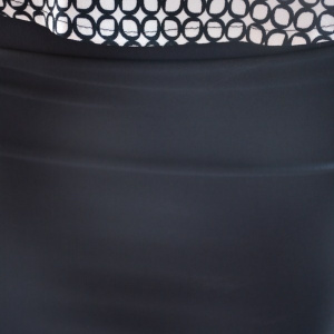 Rochie feminina,rafinata ,negru-alb,partea de sus cu peplum - Img 8