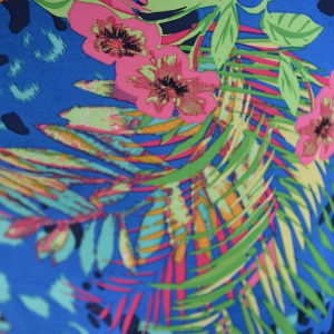 Rochie lunga din voal multicolor - Img 2