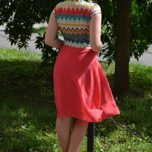 Rochie rafinata de vara, model casual-elegant, design multicolor - Img 5
