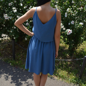 Rochie rafinata de vara, nuanta de bleumarin - Img 5