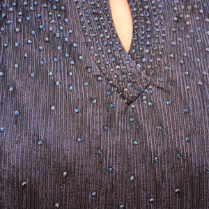 Rochie Zefera cu cartigan asimetric ,nuanat de bleumarin - Img 5
