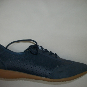 Adidas modern, talpa joasa si siret, combinatie cu velur, bleumarin - Img 2