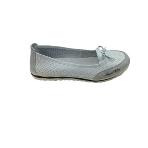 Balerin casual,piele naturala,nuanta de alb