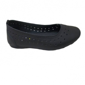 Balerin in tendinte fabricat din piele naturala cu model perforat - Img 1