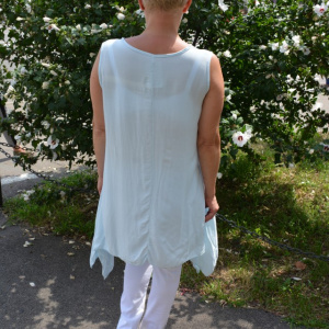 Bluza casual,de vara fara maneca ,nuanta de albastru deschis - Img 5