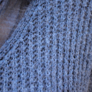 Bluza casual Ioana din tricot cu guler,nuanat de bleumarin - Img 7