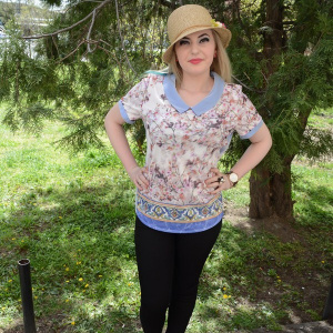 Bluza moderna, cu efect de 3D - Img 3