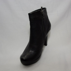 Botine clasice, scurte, de culoare neagra - Img 5