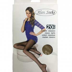 Ciorapi pantalon damă 20 DEN decupați la degete – bej natural (nude)