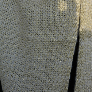 Esarfa rafinata, tricotata, crem cu fir auriu lucios, forma circulara - Img 3
