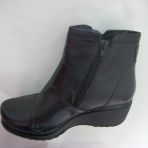Gheata casual, neagra cu talpa tip pana BO-2257-PL - Img 4