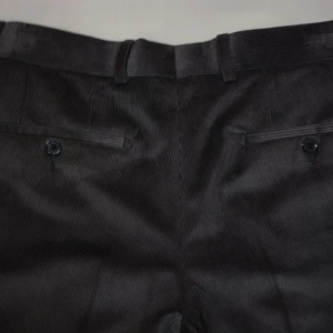 Pantalon barbati clasic, de nuanta gri inchis, cu aspect lucios - Img 4