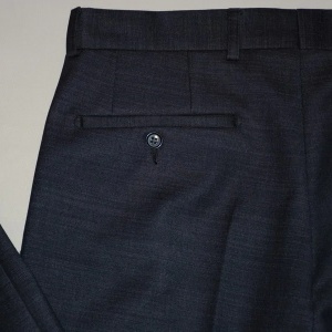 Pantalon casual pentru barbati, la dunga, nuanta de bleumarin - Img 4