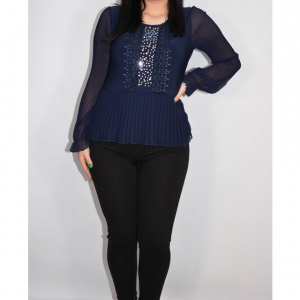 Pantalon Genna tip colant,mulat,negru - Img 3