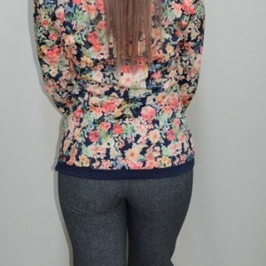 Pantalon lung, de culoare gri, cu croiala clasica, masura mica - Img 5