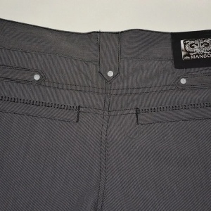 Pantalon lung masuri mici, de culoare gri inchis, model casual - Img 4