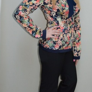 Pantalon lung, model clasic si croi usor evazat, de culoare neagra - Img 7
