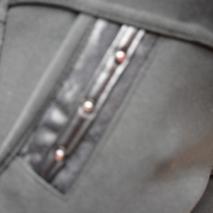 Pantalon negru cu croi tip pana si usor imblanit, ideal de iarna - Img 5