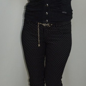 Pantalon rafinat, model tineresc, croi cambrat si design de buline - Img 4