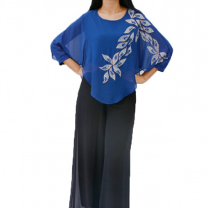 Pantalon tip fusta ,nuanta de negru - Img 1
