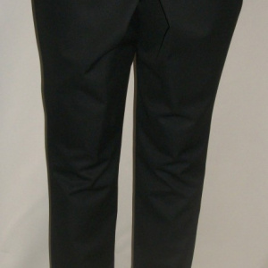 Pantaloni casual, lungi pana la glezna, de culoare negri - Img 2