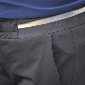 Pantaloni Diana casual ,accesorizata cu siret ,nuanat de negru - Img 6