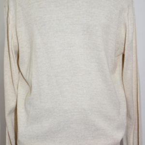 Pulover barbatesc, de culoare crem, cu design simplu si clasic - Img 3