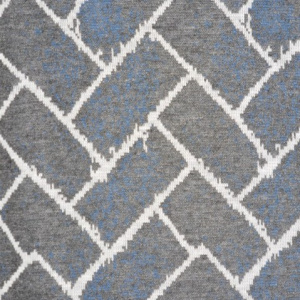 Pulover tineresc, de culoare bleumarin-gri, imprimeu geometric - Img 3