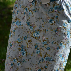 Rochie de primavara-vara, mulate, de culoare gri-albastru - Img 5