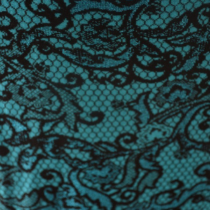 Rochie de toamna-iarna cu maneca lunga, de culoare turcoaz - Img 5