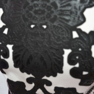 Rochie deosebita cu imprimeu negru pe fundal alb, model casual - Img 8