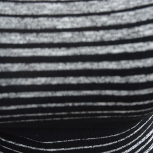 Rochie in tendinte de toamna-iarna cu design de dungi gri-negru - Img 5