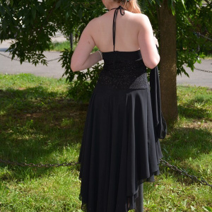 Rochie spectaculoasa , neagra cu paiete aurii - Img 4