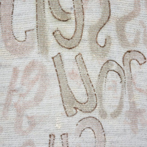 Tricou de barbati, de culoare alba, cu imprimeu grafic crem - Img 3