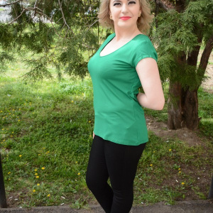 Tricou tineresc, lejer si comod, nuanta de verde, design simplu - Img 3