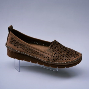 Balerin casual in nuanata de maro deschis - Img 2