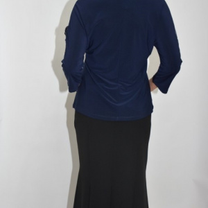 Bluza eleganta office ,model desebit ,nuanta bleumarin - Img 5