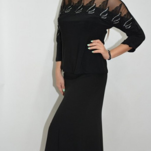 Bluza eleganta office ,model desebit ,nuanta negru - Img 5