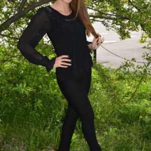 Bluza moderna, tinereasca, nuanta de negru, cu maneca lunga - Img 5