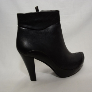 Botine clasice, scurte, de culoare neagra - Img 6