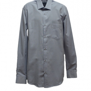 Camasa barbateasca casual, model modern ,dunga neagra la buzunare,nuanta de albastru - Img 2