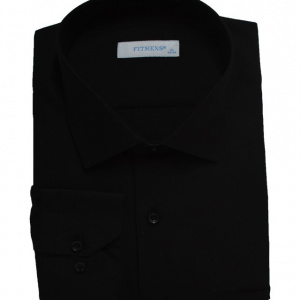 Camasa barbateasca casual ,model simplu,nuanta neagra - Img 1