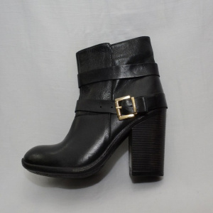 Cizma moderna, de culoara neagra, varf rotund - Img 3