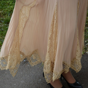 Fusta eleganta, lunga, disponibila in marimi mari, bej - Img 7